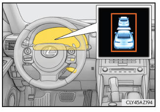 Lexus IS 300h. Annäherungswarnung (Modus für Fahrzeugabstandsregelung)