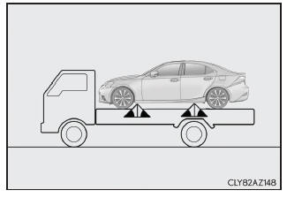 Lexus IS 300h. Verwendung eines Tiefladers