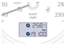 Peugeot 508. Kilometerzähler