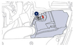 Peugeot 508. Zugang zur Batterie