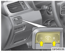 Fiat Panda. Kombiinstrument-Beleuchtung einstellen