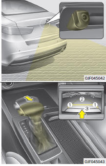 Fiat Panda. Rückfahrkamera (falls damit ausgestattet)