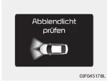 Fiat Panda. Abblendlicht prüfen