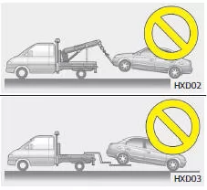 Fiat Panda. Fahrzeug abschleppen lassen