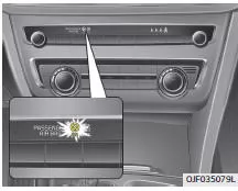 Fiat Panda. Kontrollleuchte "Beifahrer- Frontairbag ON"