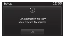 Fiat Panda. Wenn keine Geräte gekoppelt wurden