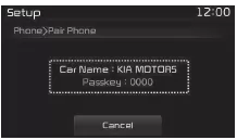 Fiat Panda. Wenn keine Geräte gekoppelt wurden