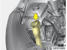 Fiat Panda. Füllstandprüfung des Waschflüssigkeitsbehälters