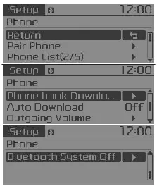 Fiat Panda. Verwenden der Taste