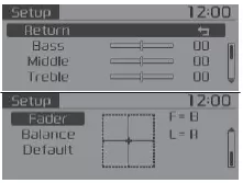 Fiat Panda. Verwenden der Taste