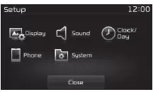 Fiat Panda. Einrichtungsmodus 