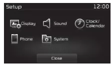 Fiat Panda. Einrichtungsmodus