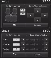 Fiat Panda. Verwenden der Taste