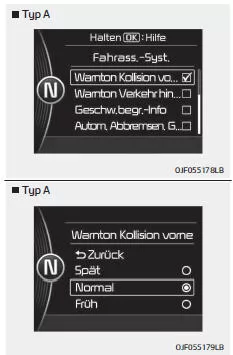 Fiat Panda. Systemeinstellungen