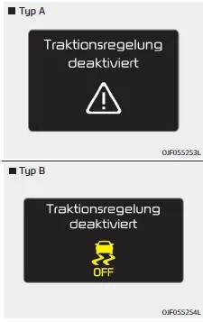 Fiat Panda. Zustand ESC AUS