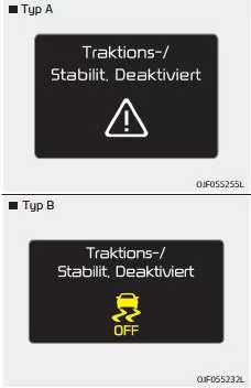 Fiat Panda. Zustand ESC AUS