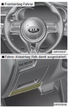 Fiat Panda. Fahrer- und Beifahrer-Frontairbag