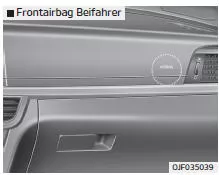Fiat Panda. Fahrer- und Beifahrer-Frontairbag