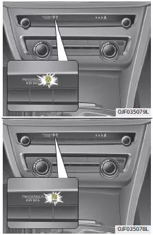 Fiat Panda. EIN/AUS-Schalter Beifahrer- Frontairbag