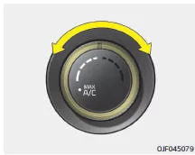 Fiat Panda. Temperaturregler