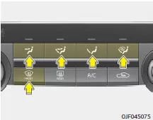 Fiat Panda. Lüftungsmodus