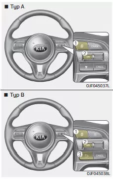 Fiat Panda. LCD-Display-Bedienung