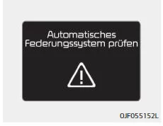 Fiat Panda. ECS (elektronisch gesteuerte Federung), Warnmeldung wegen Fehlfunktion