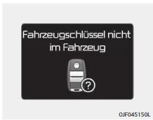 Fiat Panda. Fahrzeugschlüssel nicht im Fahrzeug