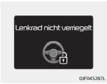 Fiat Panda. Lenkrad nicht verriegelt