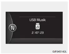 Fiat Panda. A/V-Modus (ausstattungsabhängig)