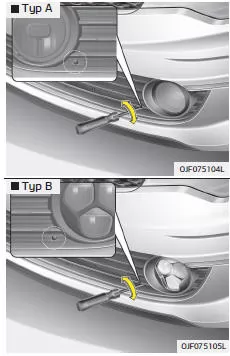 Fiat Panda. Nebelscheinwerfer ausrichten