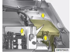 Fiat Panda. Sicherungen ersetzen (Fahrzeuginnenraum)