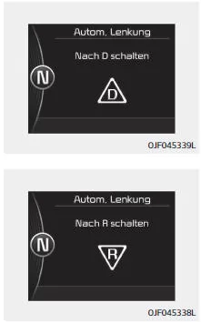 Fiat Panda. Gangwechsel bei Steuerung des Lenkrads