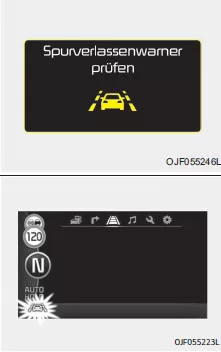 Fiat Panda. Warnleuchte