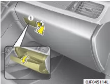 Fiat Panda. Handschuhfach