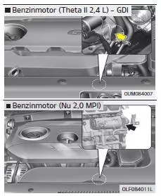 Fiat Panda. Motornummer