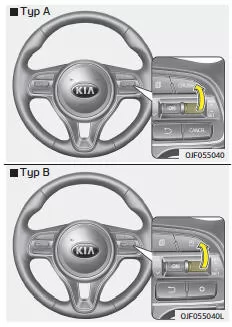 Fiat Panda. Tempomat-Geschwindigkeit erhöhen
