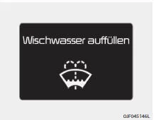 Fiat Panda. Wischwasser auffüllen