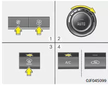 Fiat Panda. Windschutzscheibe außen enteisen