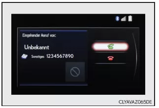 Lexus IS 300h. Anruf halten