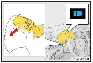 Lexus IS 300h. Aktivieren des automatischen Fernlichtsystems