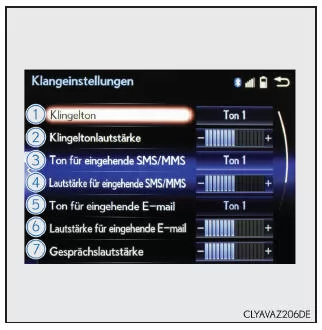 Lexus IS 300h. Toneinstellungen