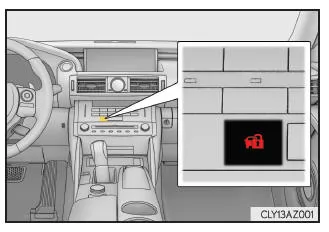 Lexus IS 300h. Wegfahrsperre 