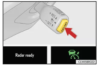 Lexus IS 300h. Festlegen der Fahrzeuggeschwindigkeit (Modus für Fahrzeugabstandsregelung)