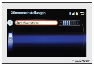 Lexus IS 300h. Spracheinstellungen