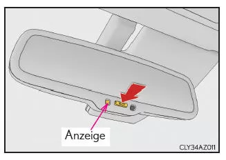 Lexus IS 300h. Automatisch abblendbarer Innenrückspiegel