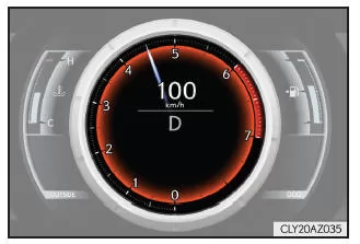 Lexus IS 300h. REV-Anzeige (F SPORT-Modelle)