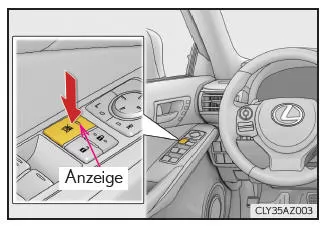 Lexus IS 300h. Fensterverriegelungsschalter