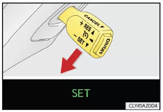 Lexus IS 300h. Festlegen der Fahrzeuggeschwindigkeit