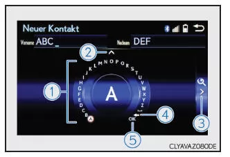 Lexus IS 300h. Eingabemodus